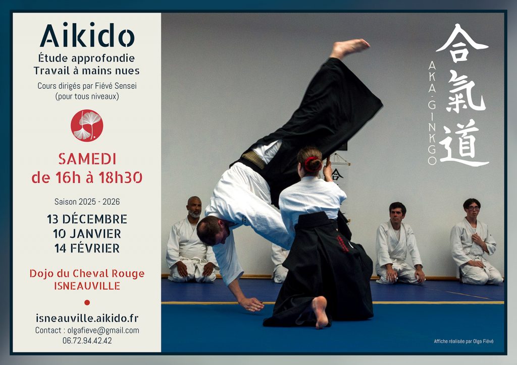 Cours d'aikido,cours mensuel,Aka-Ginkgo